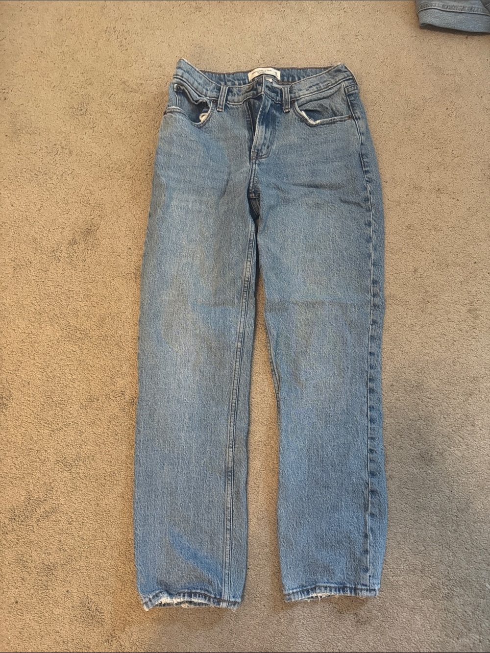 Abercrombie & Fitch 90s Mid Rise Straight Jean Curve Love 25S